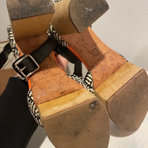 Loeffler Randall woven platform shoes heels size 8 - Picture 4 of 7